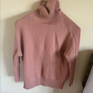 Women's Tan Turtleneck Sweater